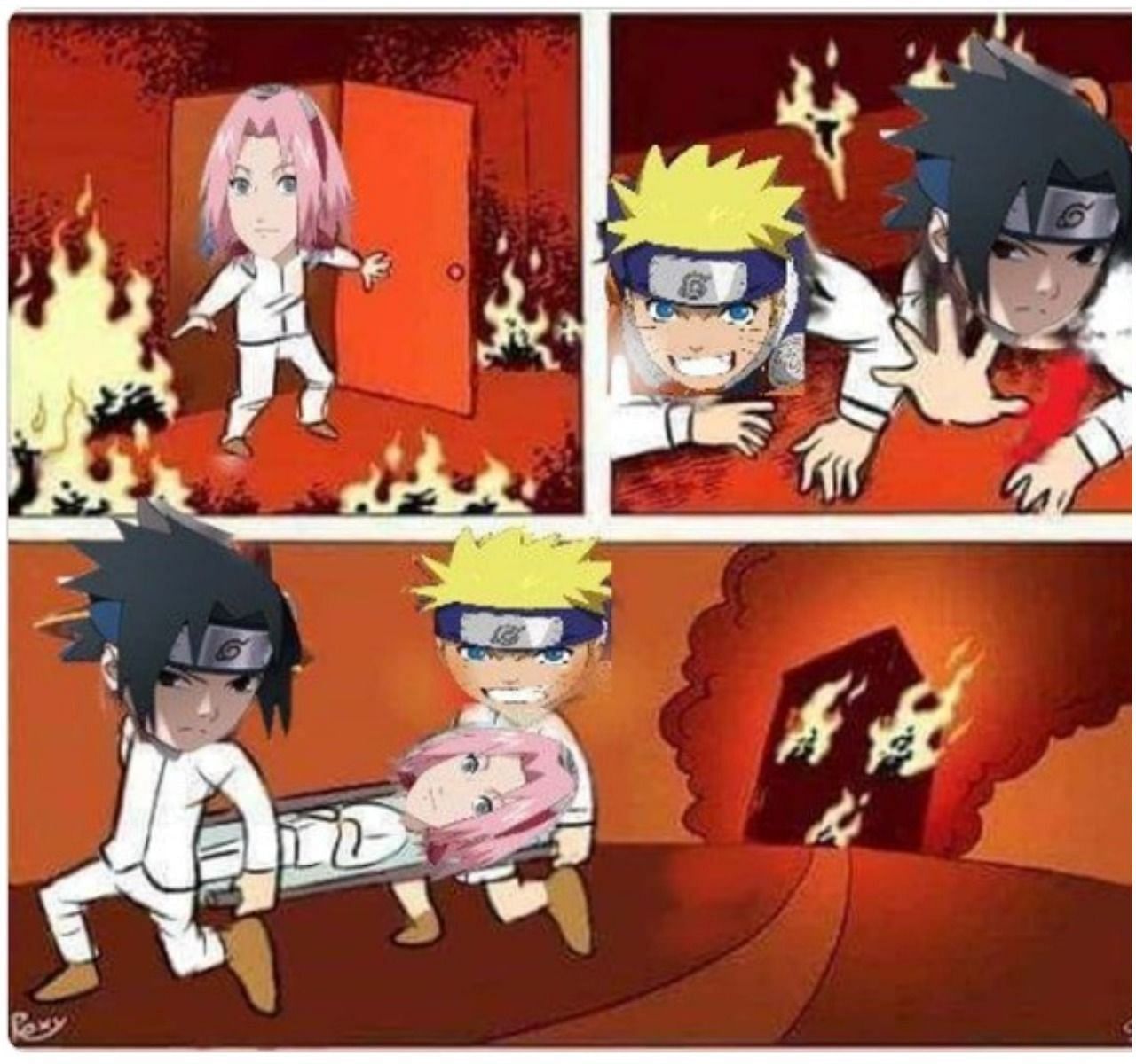 Sakura always being helped (Image via Reddit)
