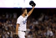 Clayton Kershaw salutes the crowd after his historic night.