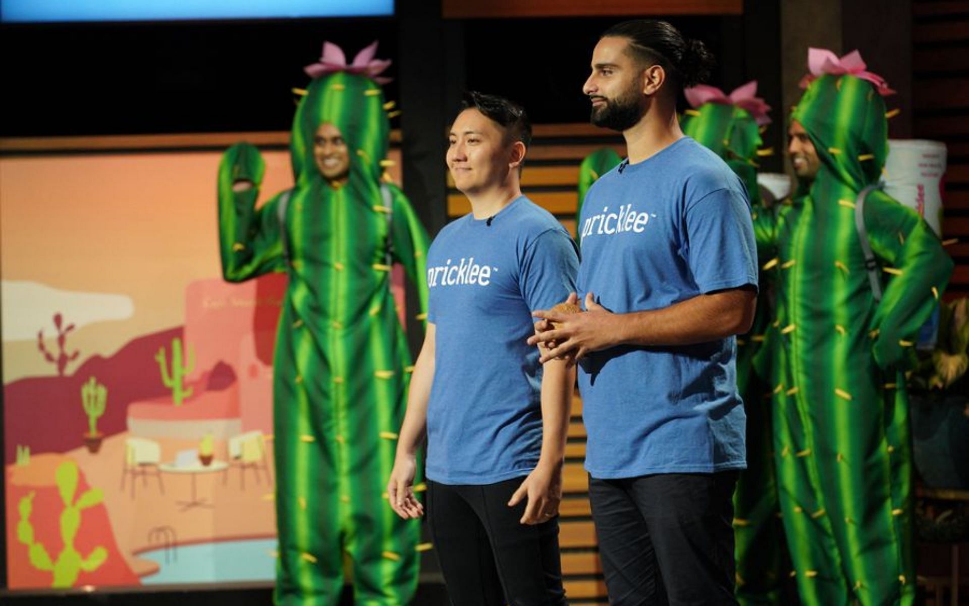 Kum Yang and Mohammed Hassoun on Shark Tank (Image via ABC/Christopher Willard)