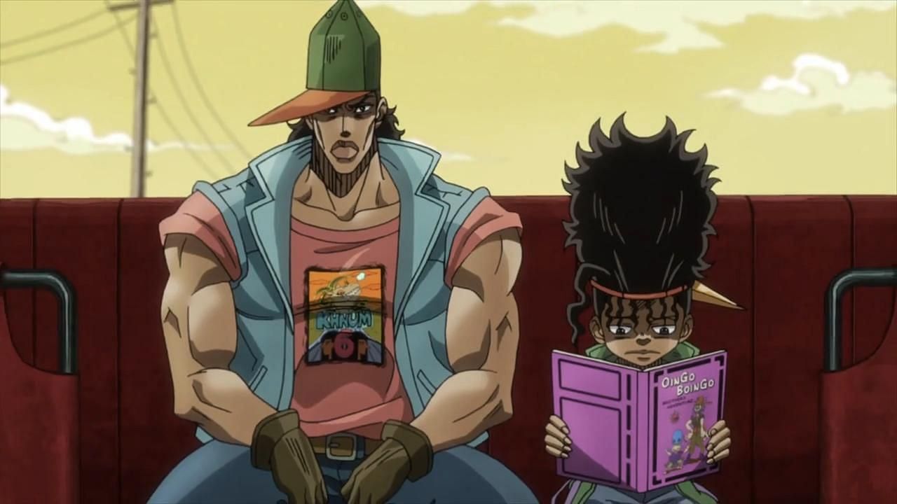 Oingo (left) and Boingo (right) as seen in the JoJo&#039;s Bizarre Adventure anime (Image via David Productions)