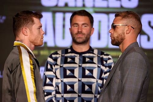 Canelo Alvarez v Billy Joe Saunders - Press Conference [Courtesy of Getty]