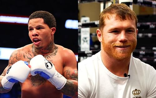 Gervonta Davis (left) and Canelo Alvarez (right)