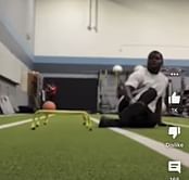 Watch: Former Bears RB Tarik Cohen suffers a devastating injury while streaming workout live on IG