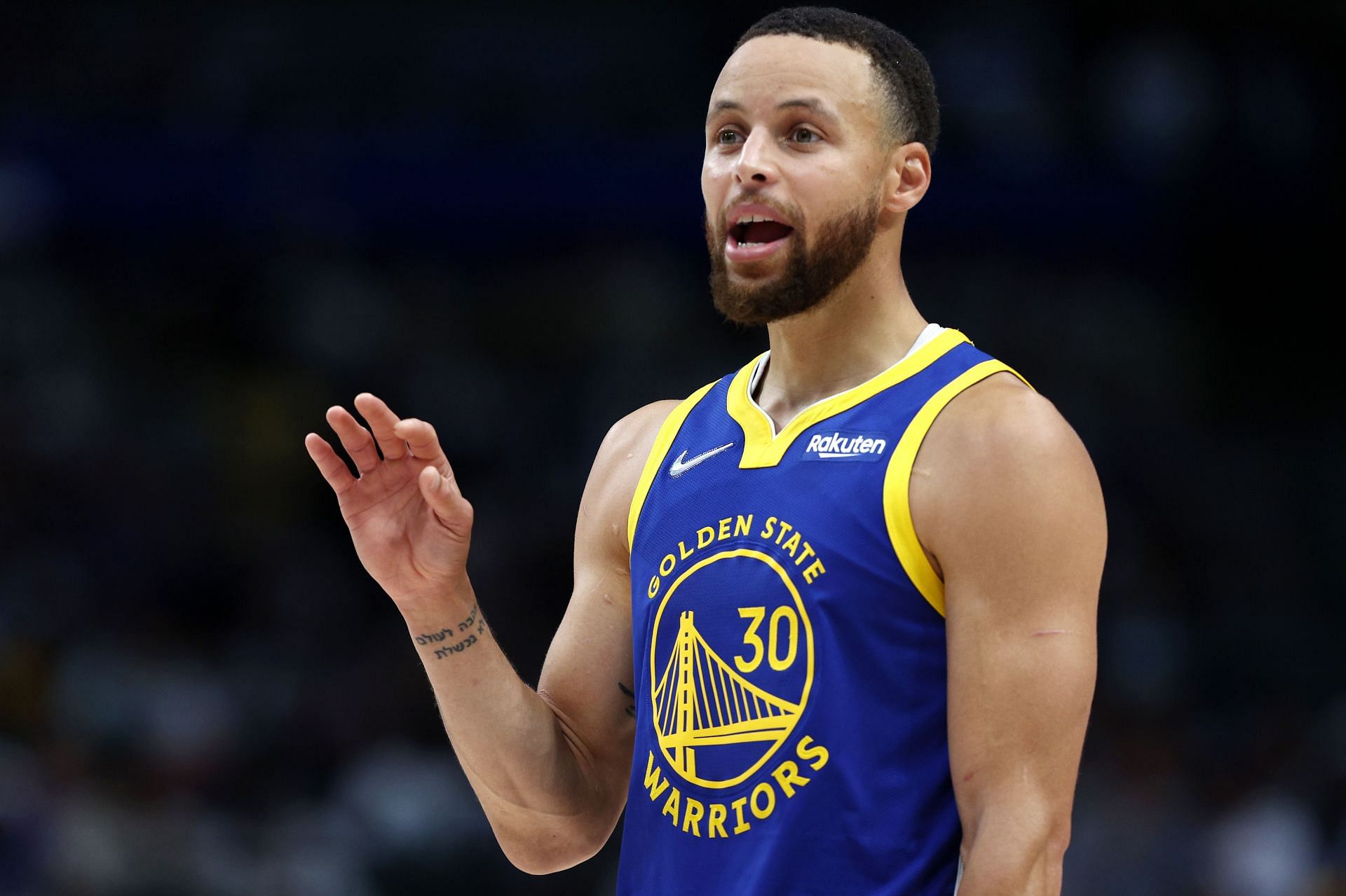Stephen Curry of the Golden State Warriors in the 2022 NBA Western Conference Finals
