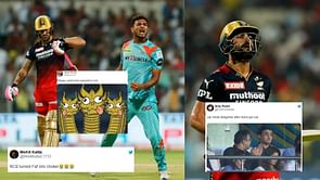 "RCB turned Faf into choker!" - Fans react as Bengaluru's stars fail in Eliminator in IPL Playoffs 2022