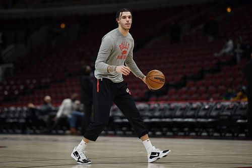 Orlando Magic vs. Chicago Bulls: Lonzo Ball practicing before a game back in January