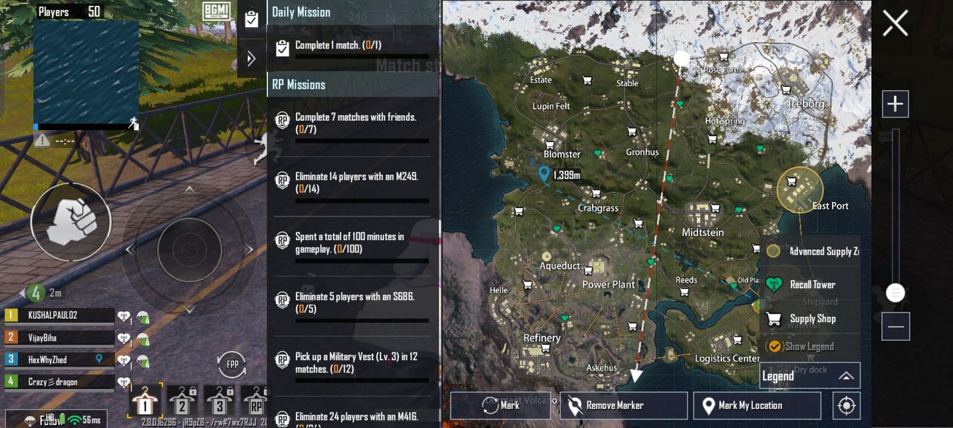 They will be marked with &#039;Green Heart&#039; icons on the map (Image via Krafton)