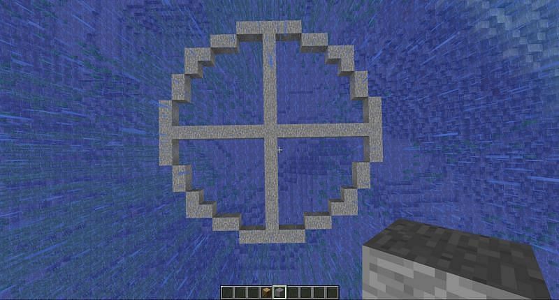 Circles in Minecraft (Image via Mojang)