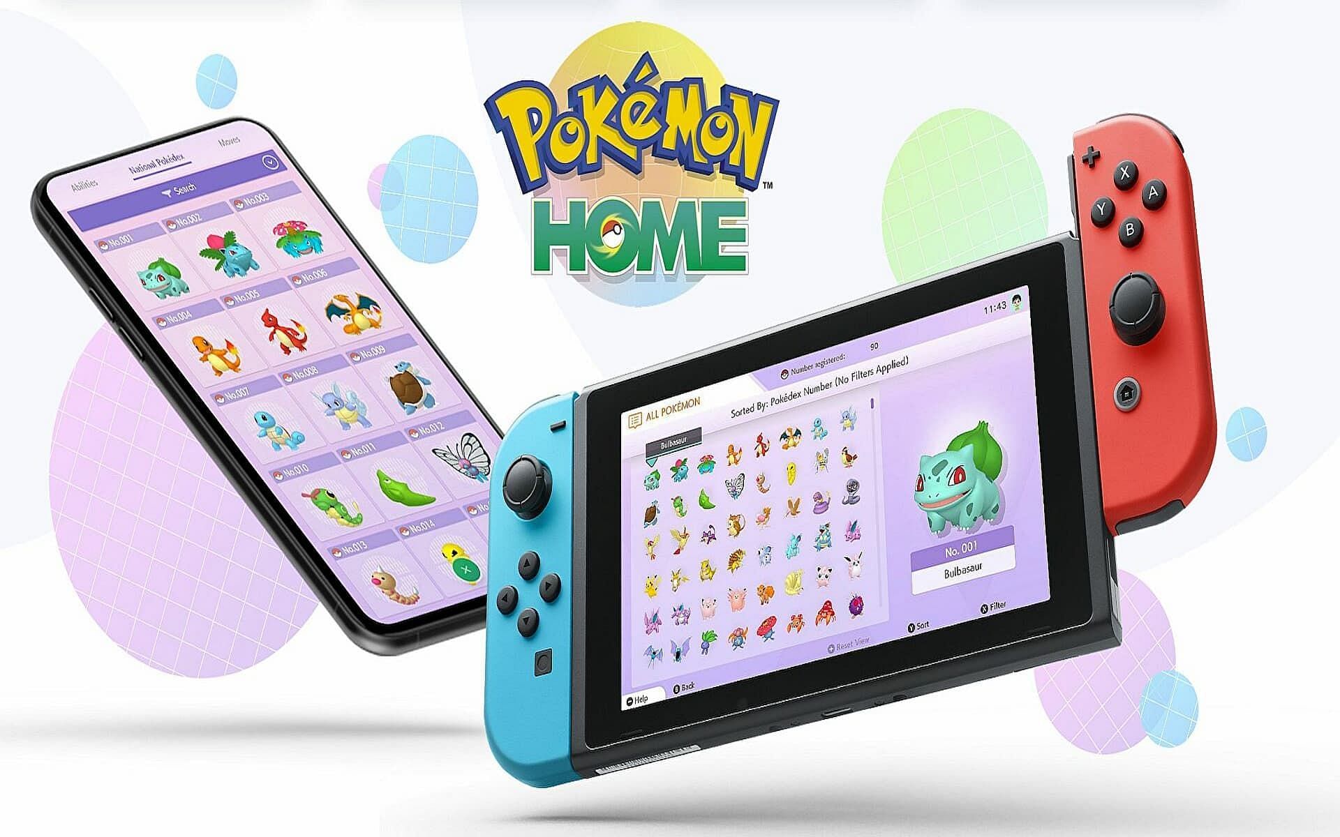 A promotional image for Pokemon Home (Image via The Pokemon Company)