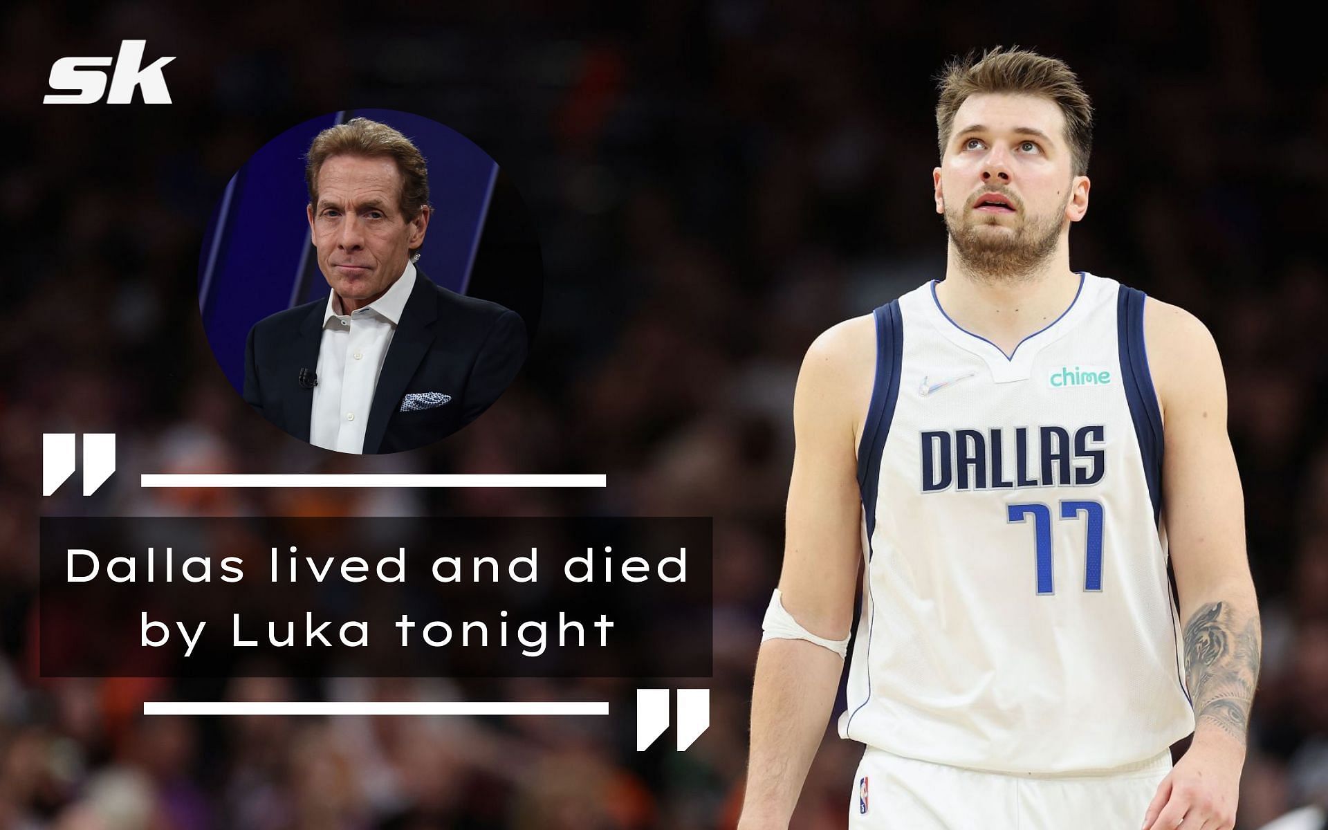 Skip Bayless had comments on Luka Doncic after the Mavericks&#039; loss against the Warriors