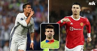 “Difficult to choose” – Gerard Pique names ‘best version’ of Cristiano Ronaldo after comparing Manchester United and Real Madrid spells