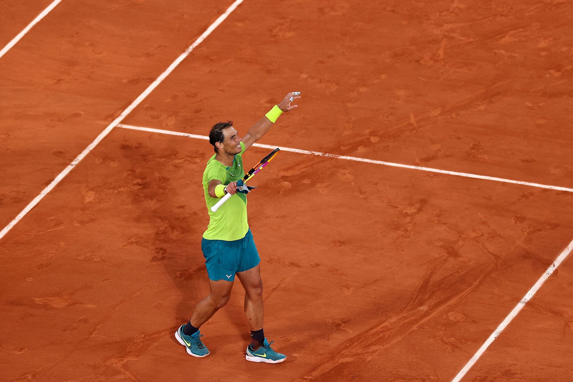 Rafael Nadal reached the third round of the French Open