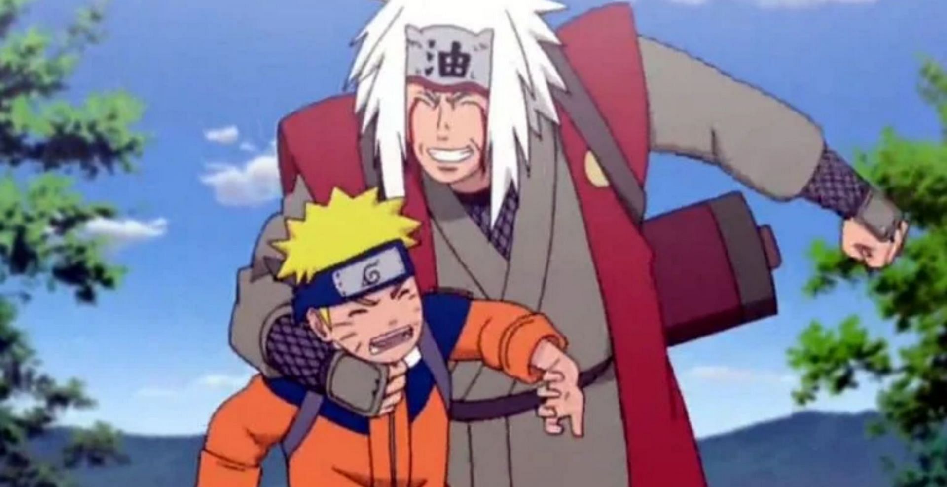 Jiraiya with Naruto (image via Studio Pierrot)