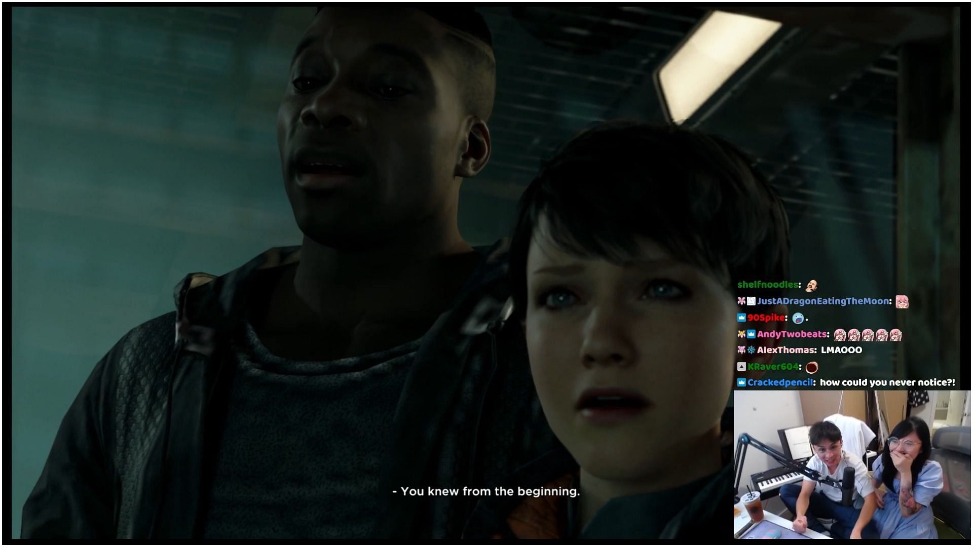 Twitch streamer Michael Reeves react to Detroit: Become Human&rsquo;s major plot twist (Image via- LilyPichu/Twitch)