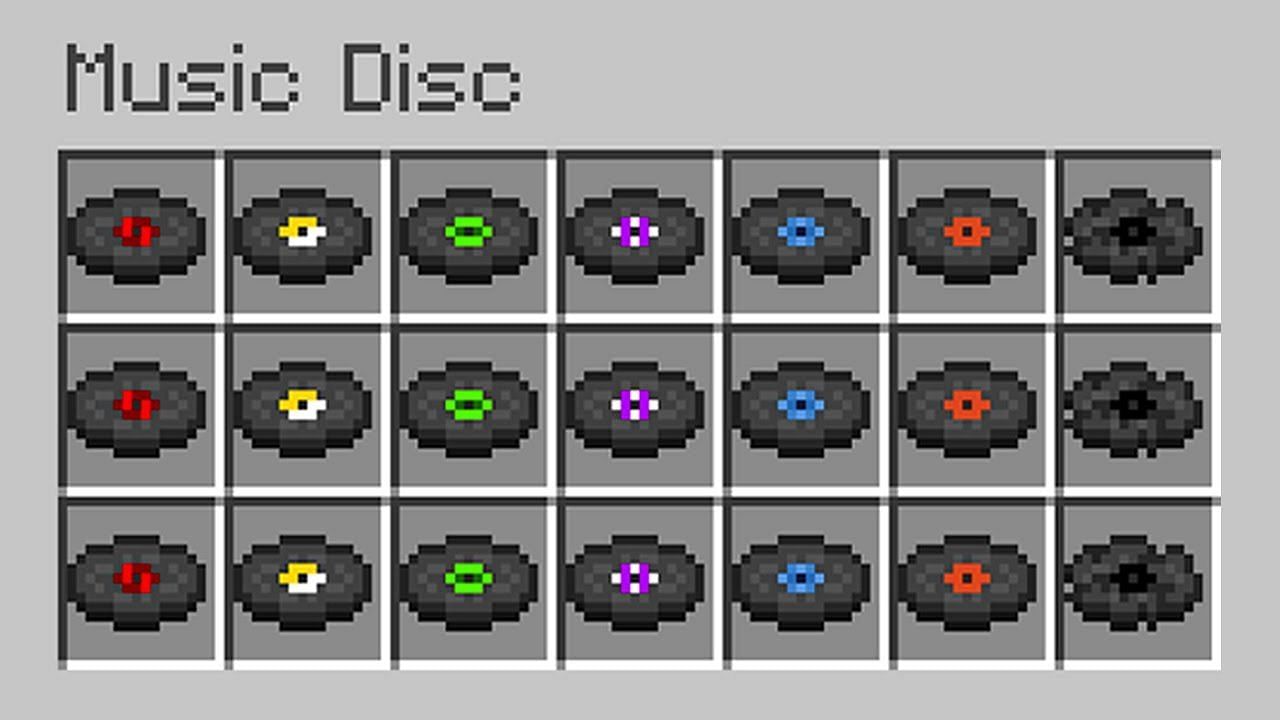 Music discs are one of the collectible items in Minecraft (Image via iDeactivateMC on YouTube)