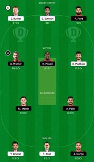 RR vs DC Dream11 Fantasy Tip #1