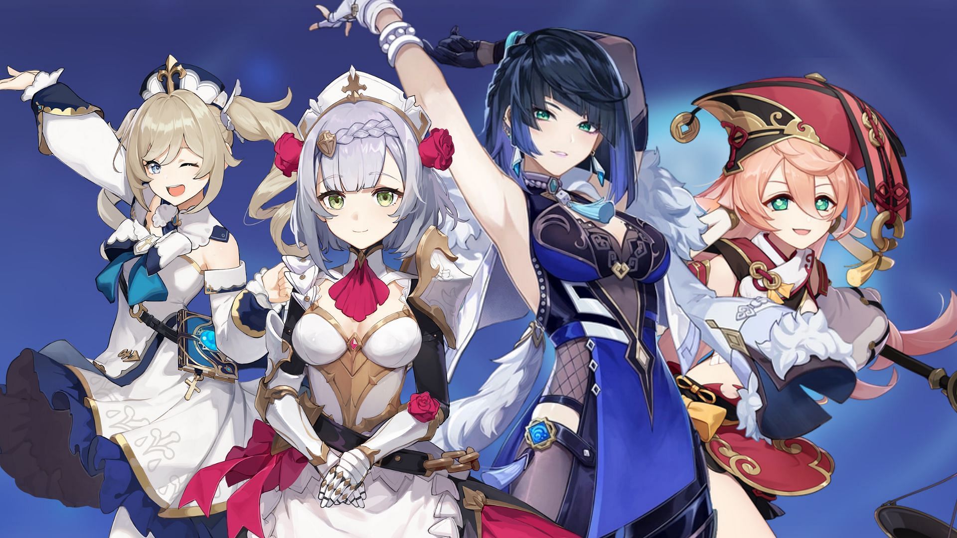 Patch 2.7 will release Yelan&#039;s banner with Yanfei, Noelle, and Barbara (Image via Genshin Impact)