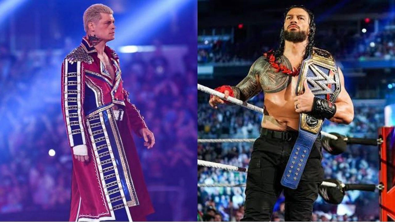 कोडी रोड्स और अनडिस्प्यूटेड WWE यूनिवर्सल चैंपियन रोमन रेंस
