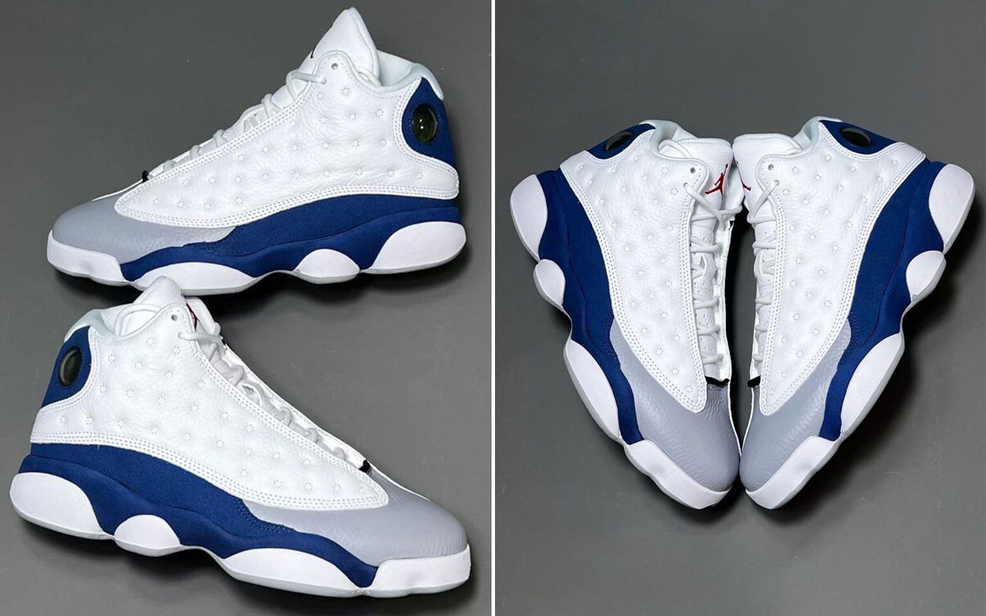 First look of AJ13 French Blue (Image via SBD)