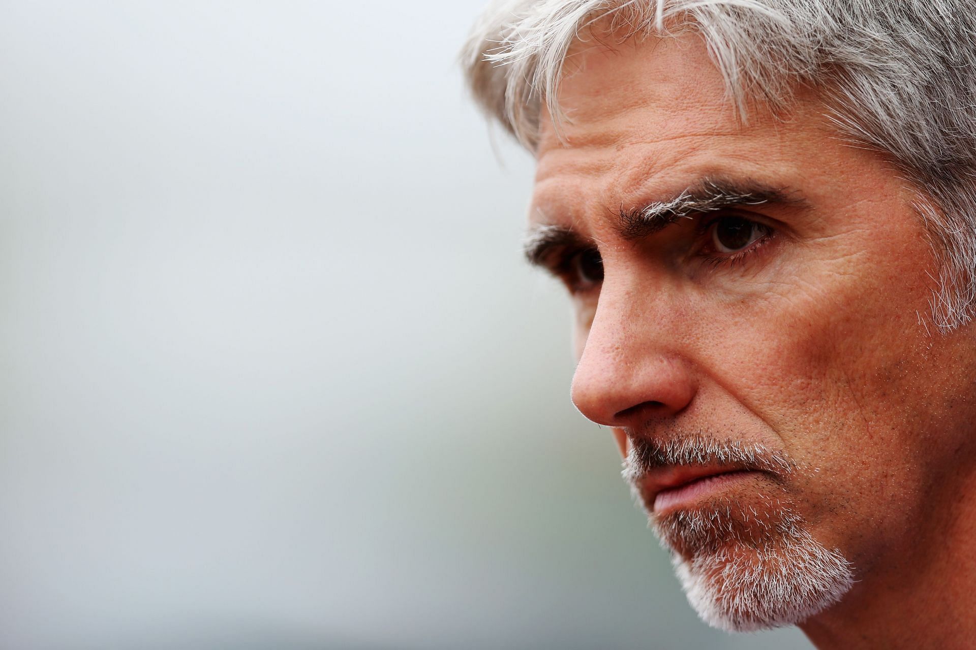 1996 F1 world champion Damon Hill is seen during qualifying for the 2019 Canadian GP (Photo by Mark Thompson/Getty Images)
