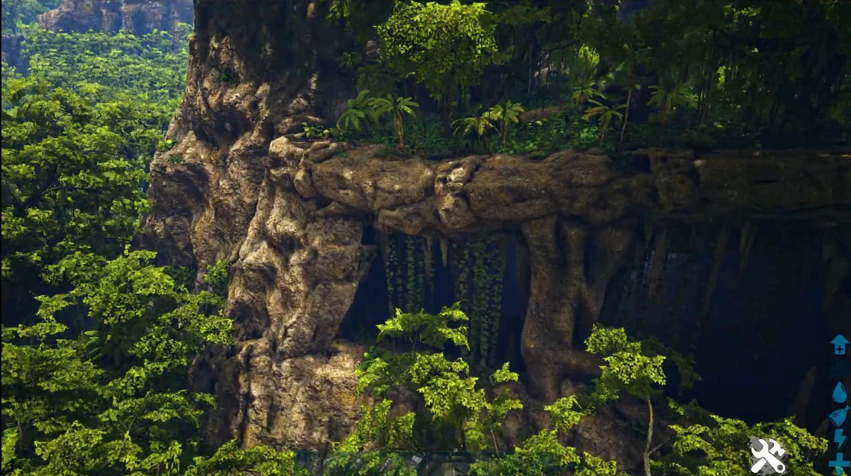 Entrance to the Gloom Grove Cave (Image via Ark: Survival Guide on YouTube)