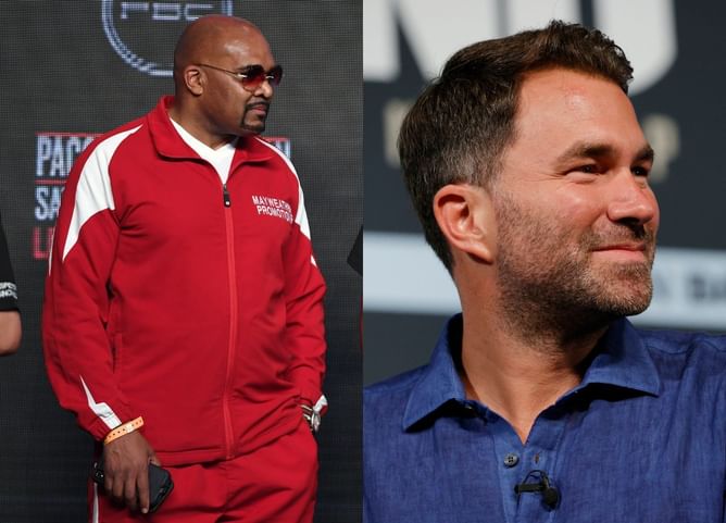 Floyd Mayweather's CEO accuses Eddie Hearn of blowing away $1 billion DAZN budget
