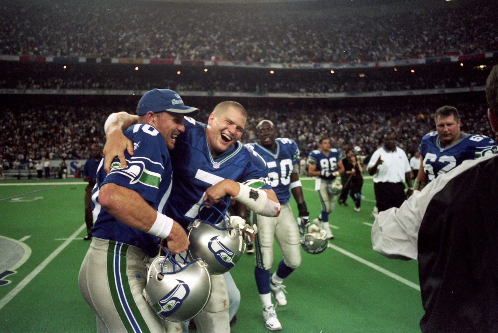 The Seattle Seahawks shared the Kingdome with the Seattle Mariners