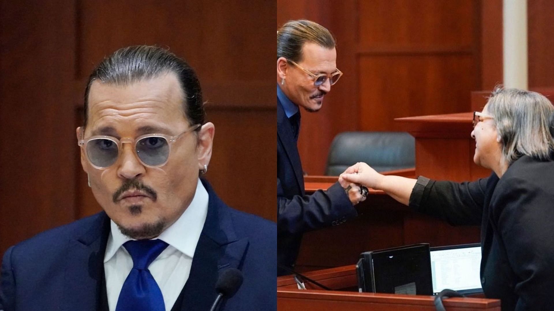 WATCH: Video of Johnny Depp making the court stenographer Judy laugh