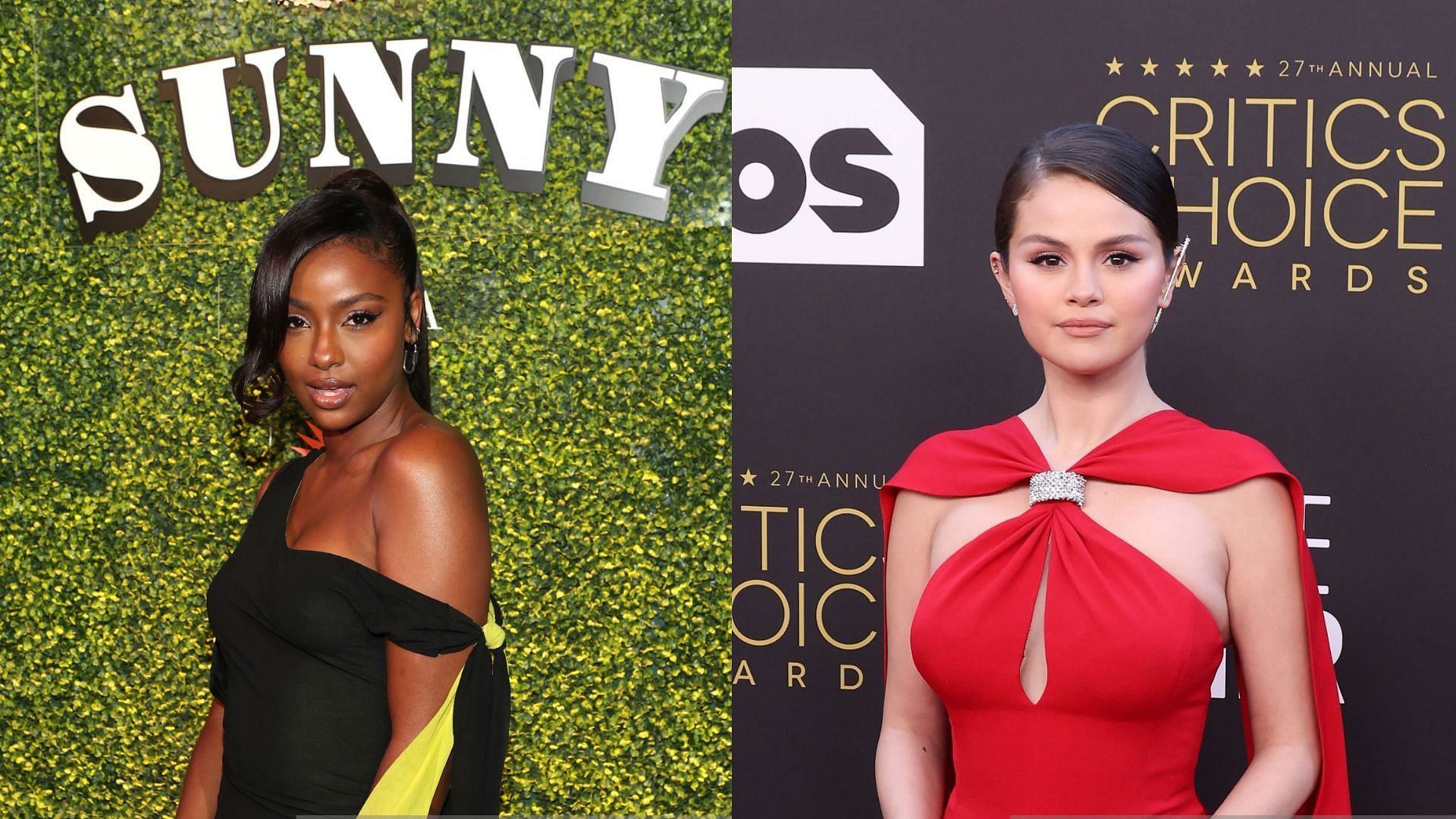 Justine Skye allegedly shades Selena Gomez on her latest Snapchat story (Images via Getty Images/Jerritt Clark &amp; Taylor Hill)