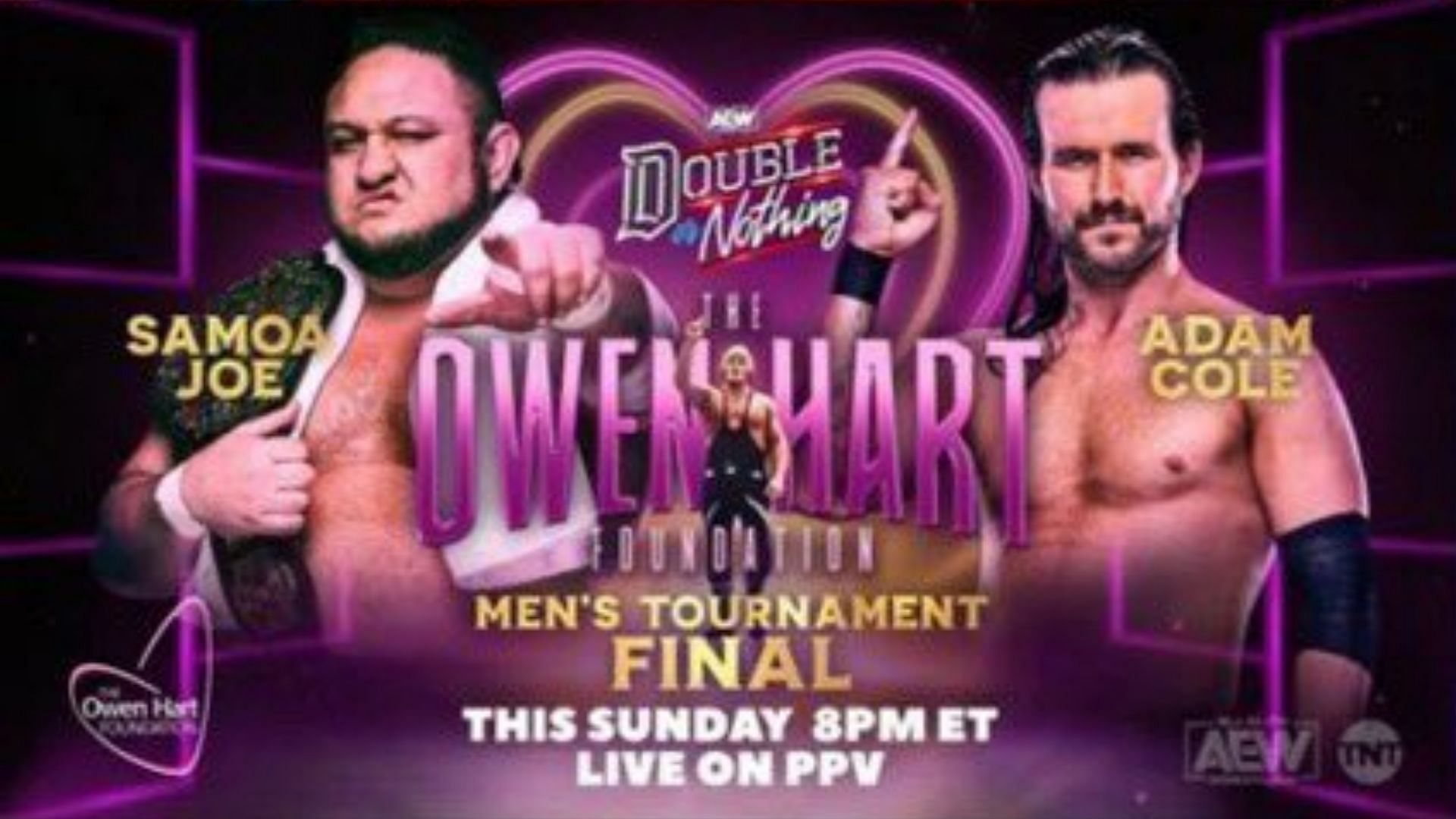 Samoa Joe will take on Adam Cole in the Owen Hart Tournament finals.