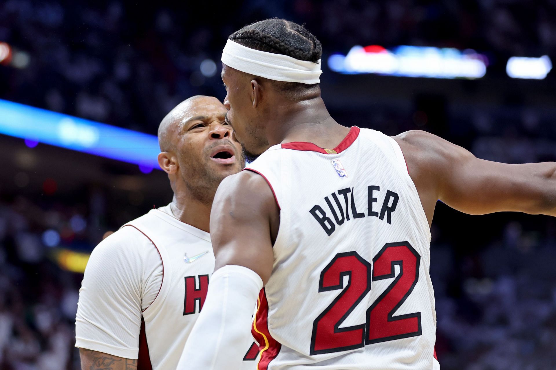 Jimmy Butler and Miami Heat forward PJ Tucker