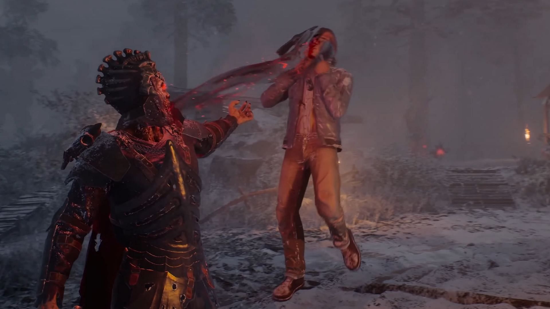 Demon players can pick off Survivors one by one in Evil Dead: The Game (Image via Saber Interactive)
