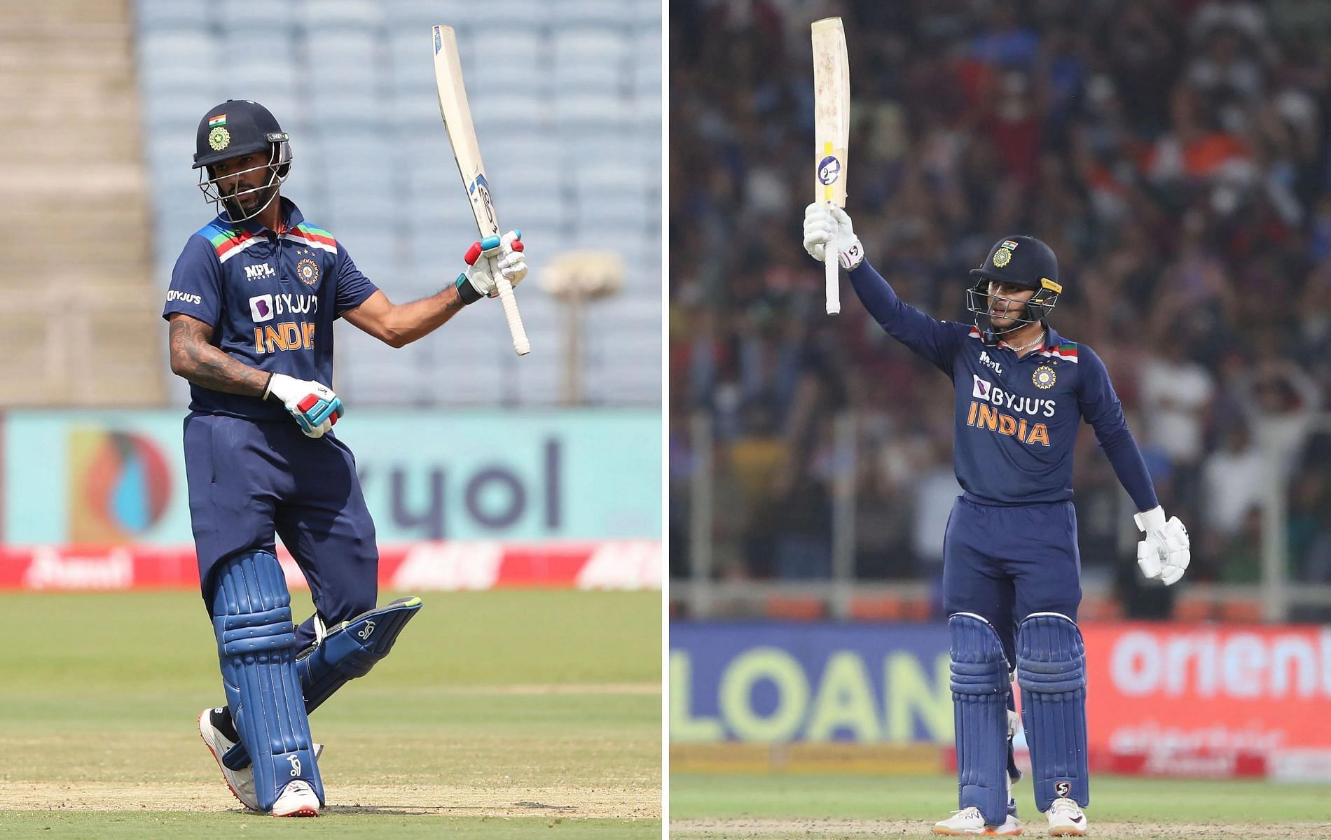 Shikhar Dhawan (L) and Ishan Kishan (Pics: Getty)