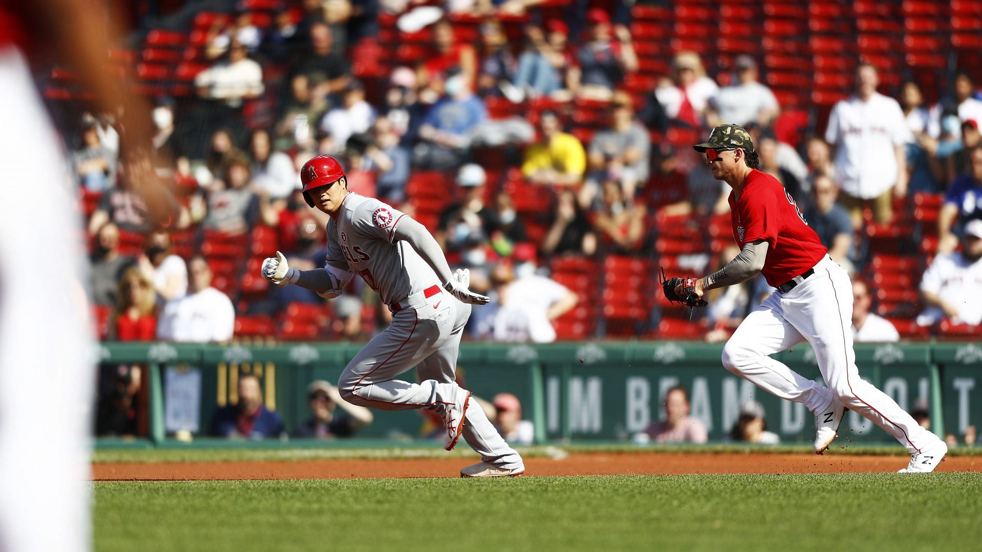 Shohei Ohtani against the Boston Red Sox