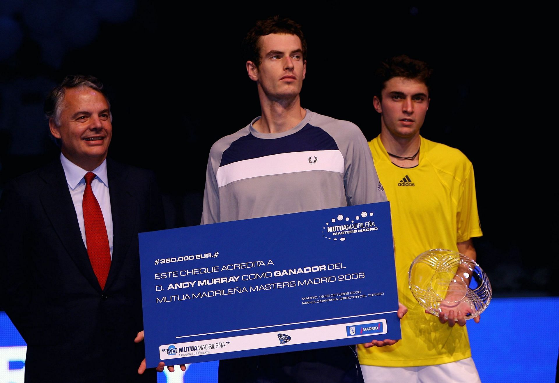Andy Murray won the 2008 Madrid Masters title