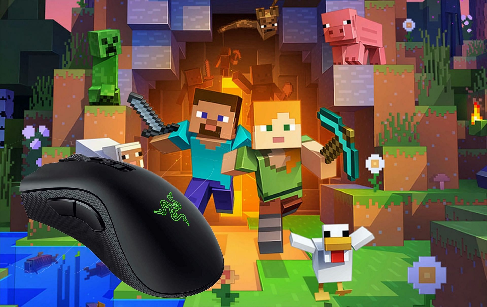 A list of the best gaming mice for Minecraft (Image via Sportskeeda)