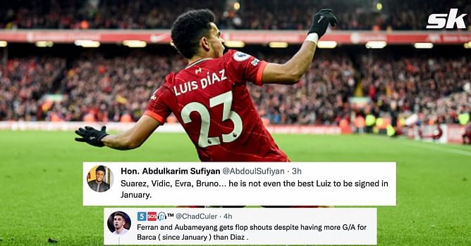 "Ridiculous how overrated this guy is" "Recency bias is killing football" - Rival fans fume as Liverpool's Luis Diaz gets greatest January signing of all time shouts