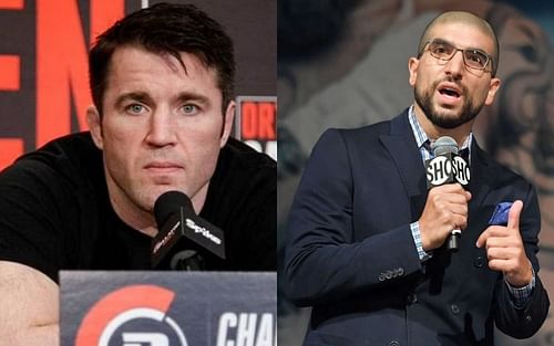 Chael Sonnen (left) and Ariel Helwani (right)