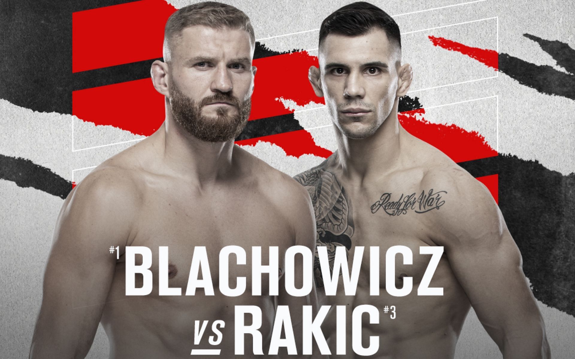 Jan Blachowicz and Aleksandar Rakic [Image courtesy: @UFCEurope on Twitter]