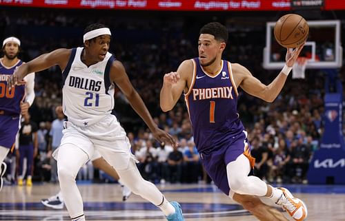 Suns' superstar Devin Booker in action