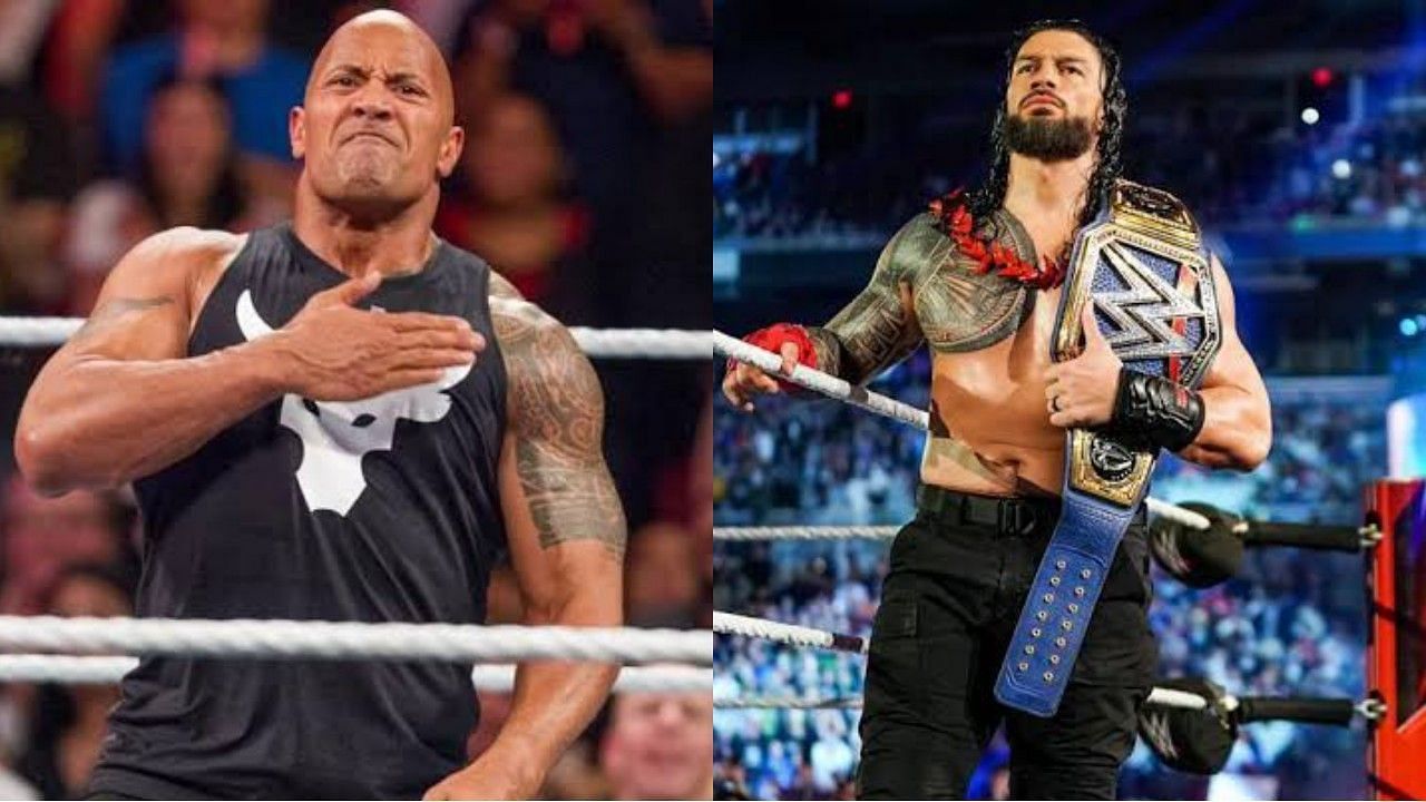 दिग्गज द रॉक और अनडिस्प्यूटेड WWE यूनिवर्सल चैंपियन रोमन रेंस