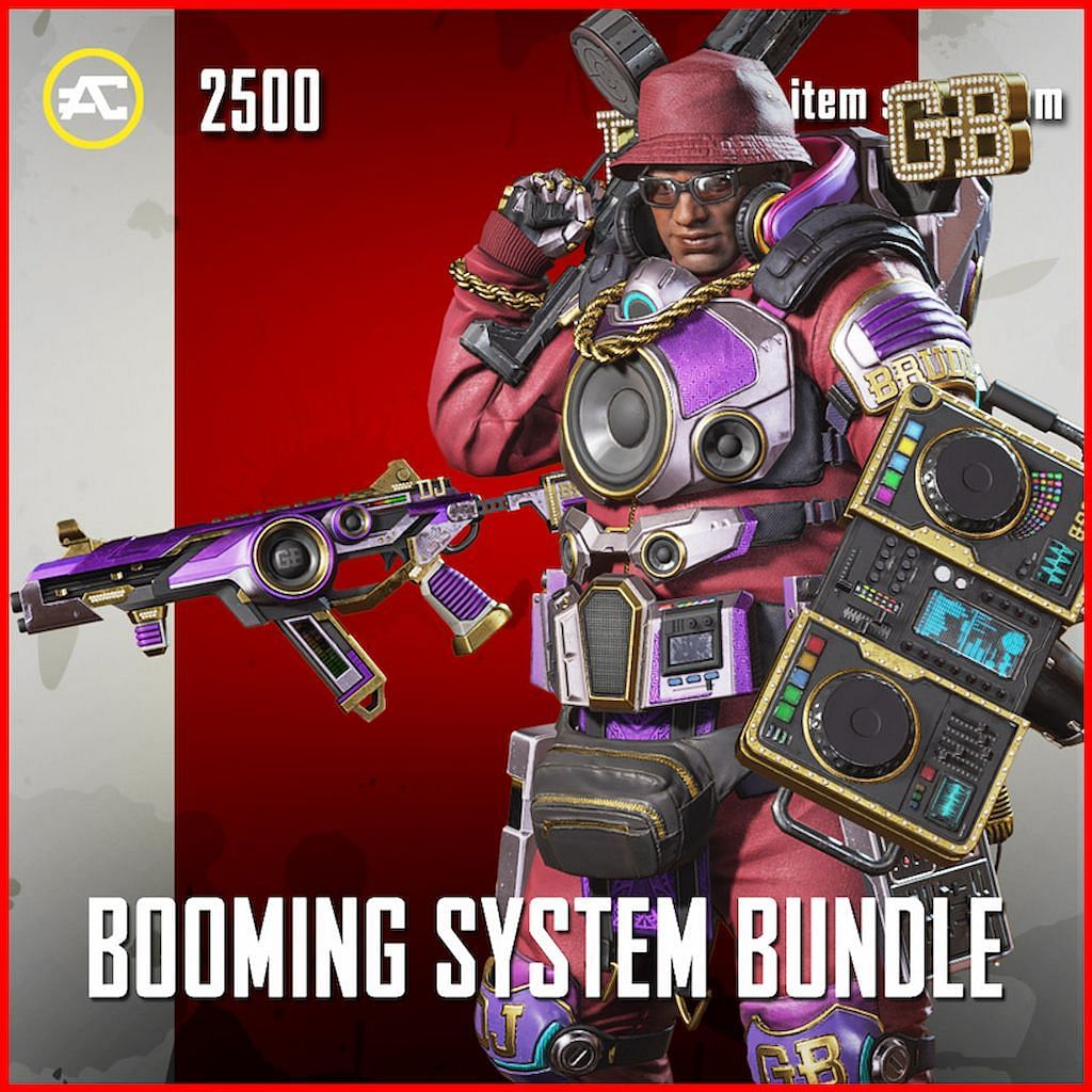 The Booming System Gibraltar skin kicks it up a notch in Apex Legends (Image via apexitemstore.com)