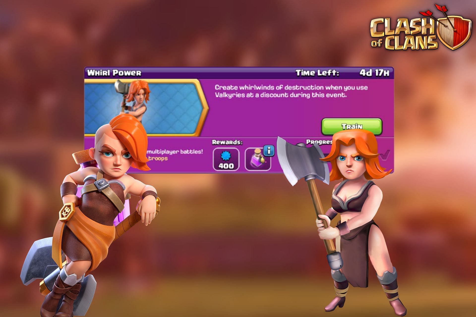 Whirl Power Challenge in Clash of Clans (Image via Sportskeeda)