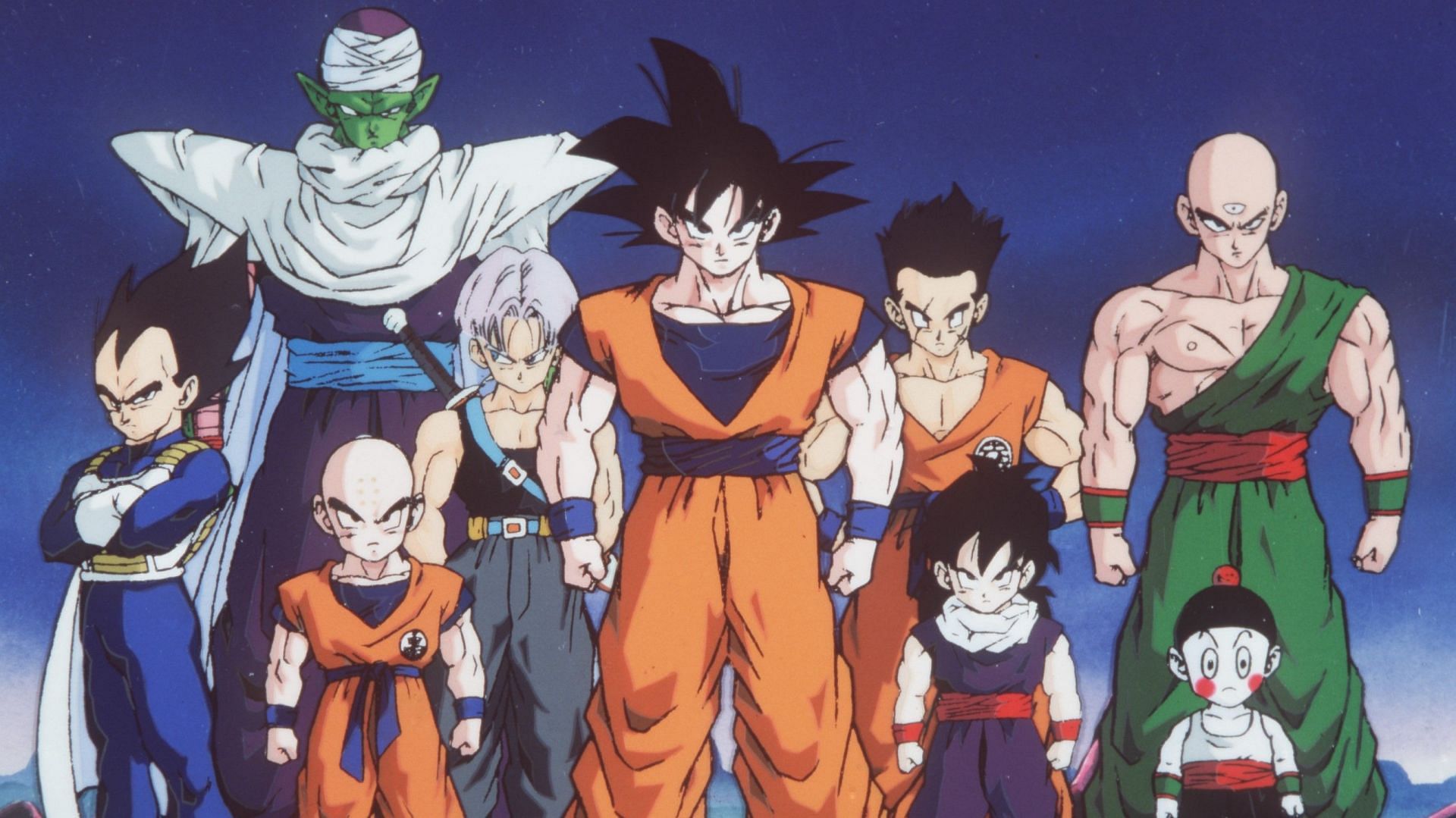 Dragon Ball Z&#039;s main cast (Image by Toei Animation)