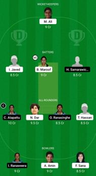 PK-W vs SL-W Dream11 Prediction