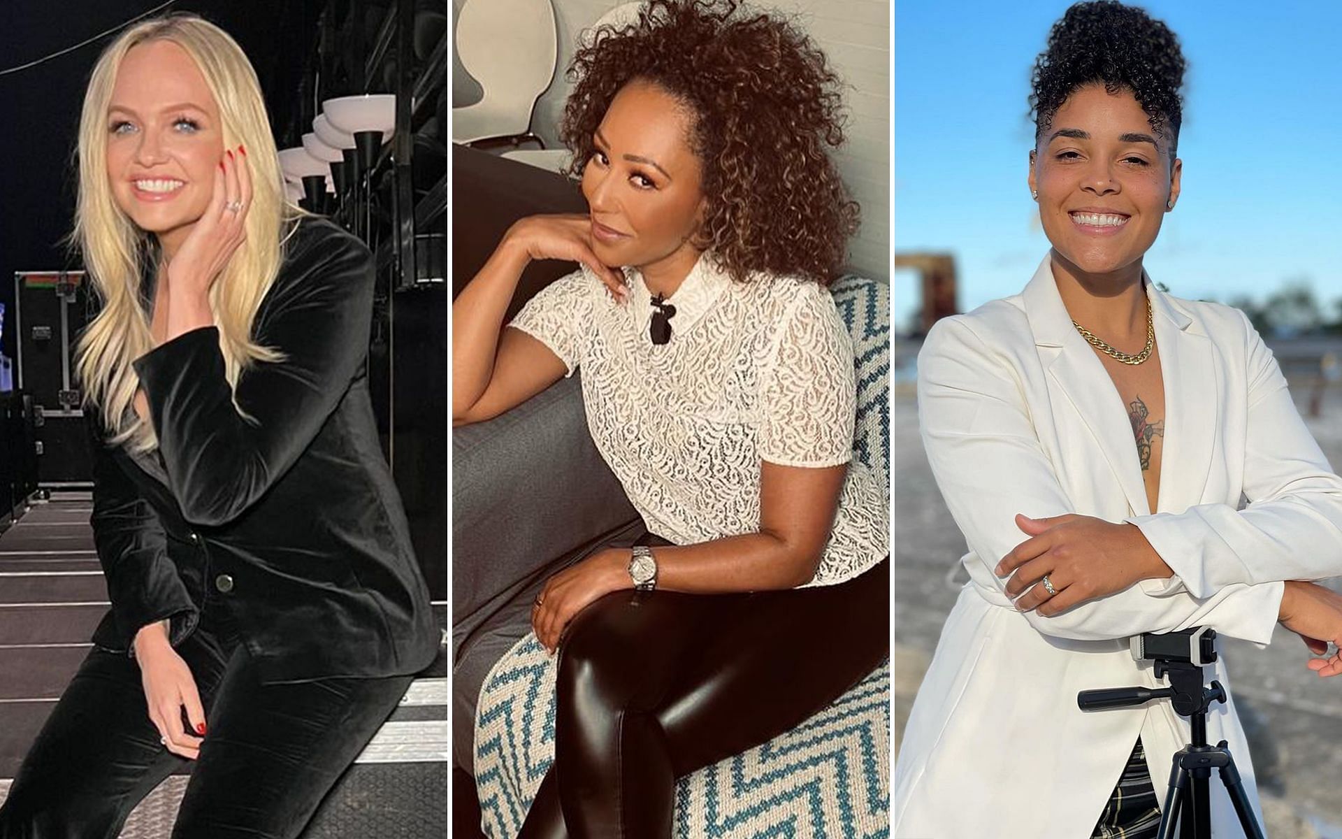 Spice Girls and player Crissa Jackson gets eliminated in The Circle in second week (Image via @emmaleebunton, @officialmelb and @crissa_ace?Instagram)