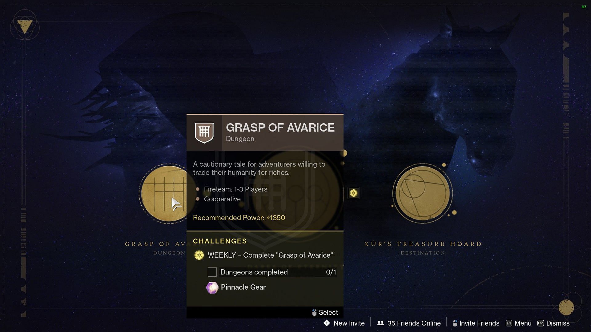 Grasp of Avarice dungeon (Image via Destiny 2)