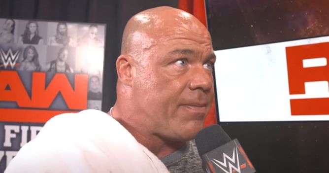 Kurt Angle says his legendary former rival "is not fluid" in the ring like other top WWE stars