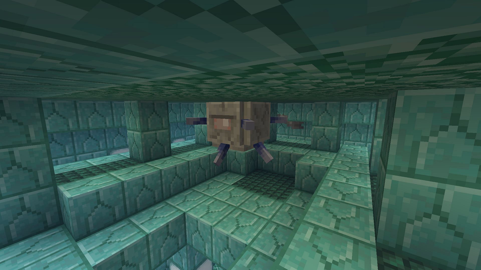 Elder Guardians also drop the block (Image via Minecraft 1.18)