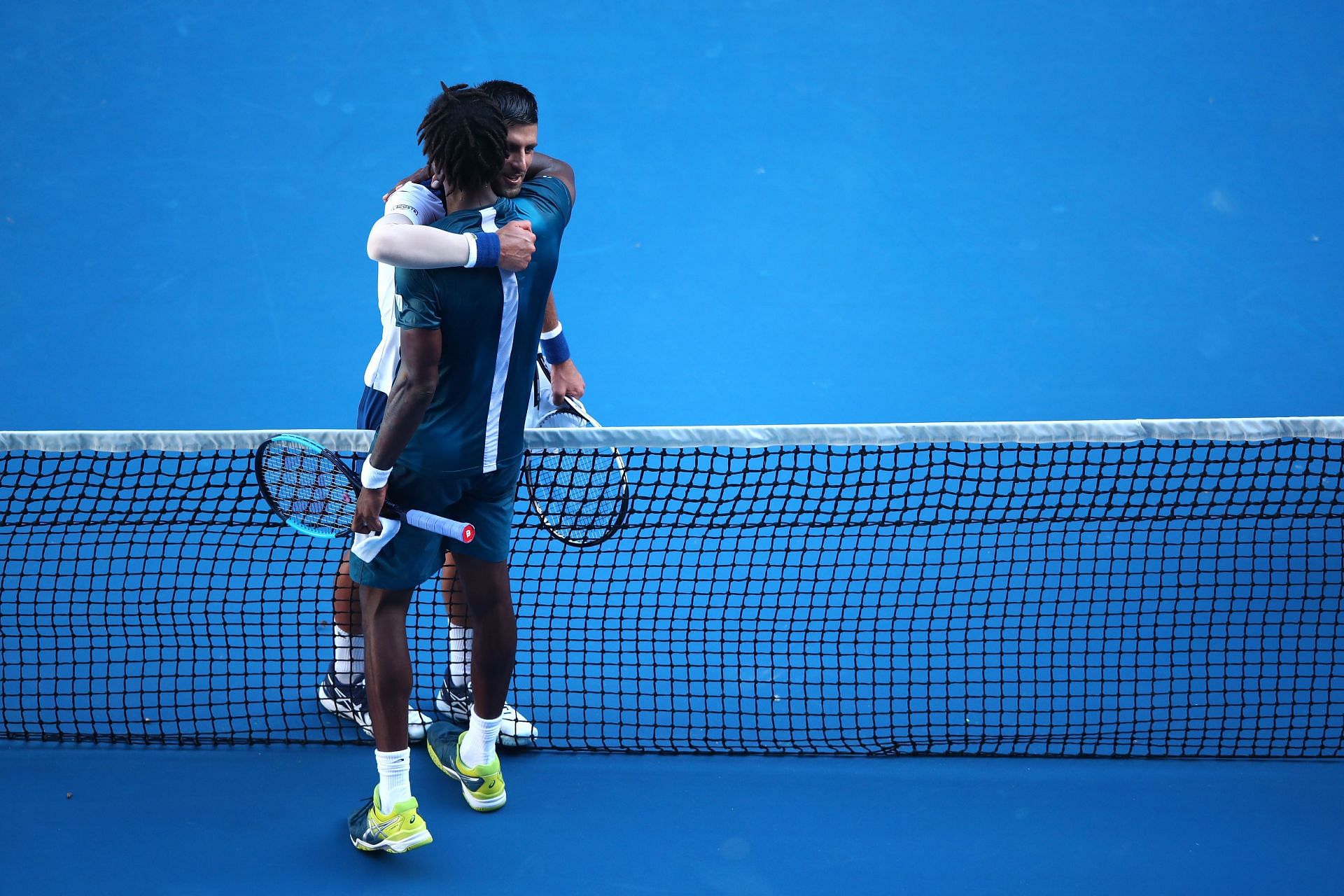 Gael Monfils takes on Novak Djokovic in the second round of the Madrid Open